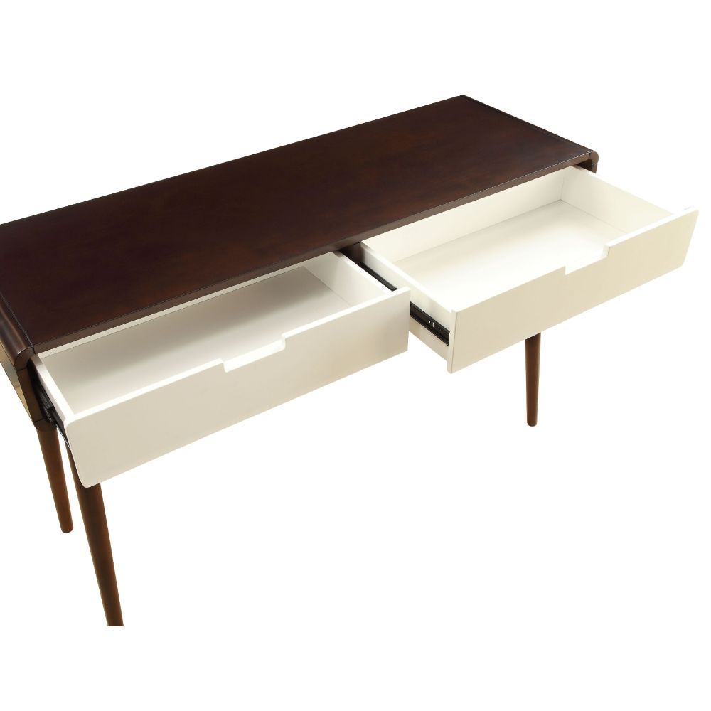 Christa - Sofa Table - White & Espresso, photo 4 of 7
