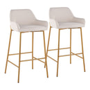 Daniella - Contemporary / Glam Fixed Height Bar Stool (Set of 2) by HouseOfZazla