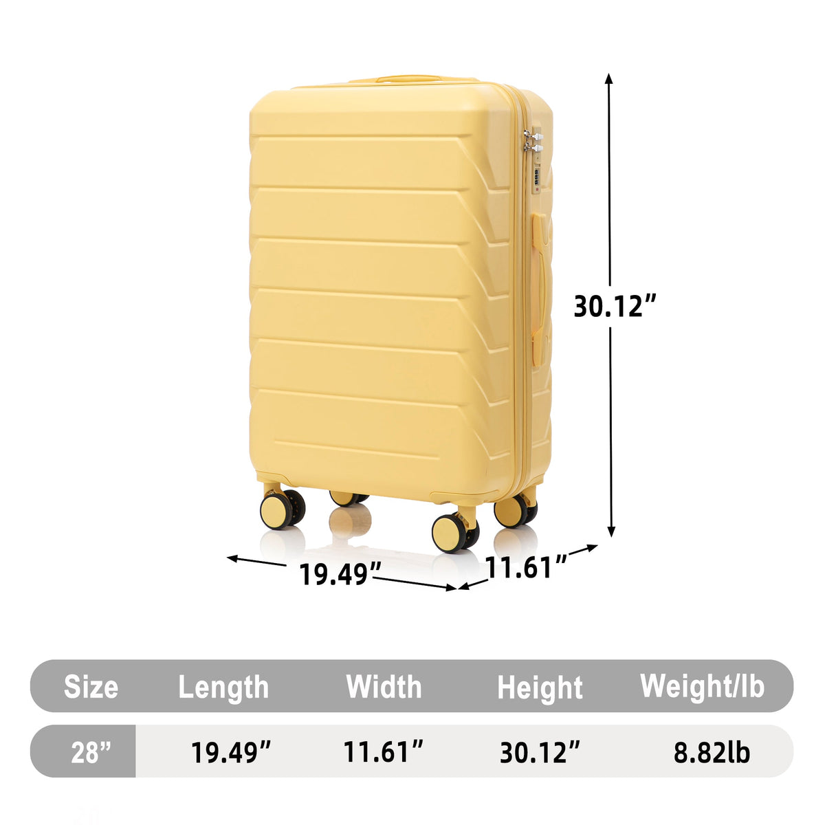 28 Inch ABS Hard Shell Large Travel Checked Luggage, photo 3 of 10