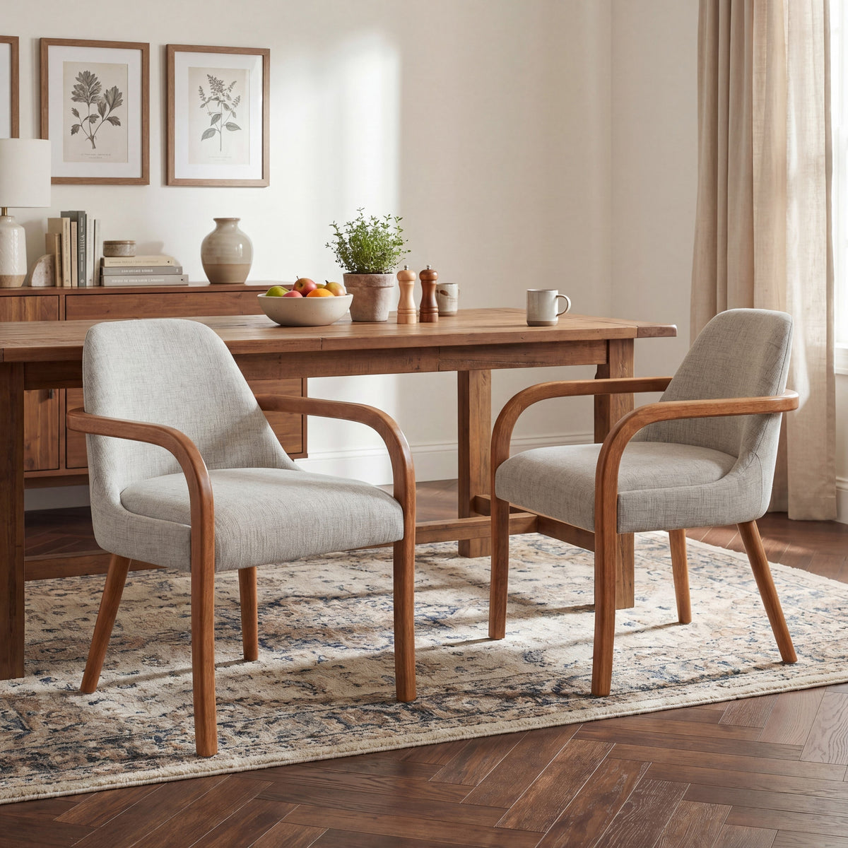 Set of 2 Mid-Century Dining Chairs, photo 2 of 10