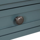 36" Farmhouse Pine Wood Console Table Entry Sofa Table with 4 Drawers & 1 Storage Shelf for Entryway Living Room Bedroom Hallway Kitchen (Blue)