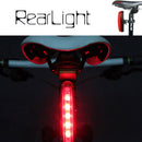 Bike Light Set: 2× Q5 LED Front Flashlights, 2 Mounts & 1 Rear Light