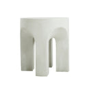 Outdoor MGO Round Top Side Table/End Table, Antique White