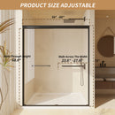 Aluminum Frame Double Sliding Shower Door