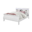 Charlston - Modern Sleigh Design Bed With LED by Unique Piece Furniture