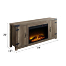 Tobias - Fireplace - Oak / Rustic