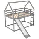 House Shape Bunk Bed With Slide And Ladder by HouseOfZazla