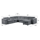 Harvey - Power Recliner Sleeper Sectional