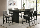 Decker 70-inch Rectangular Wood Counter Height Dining Table Black