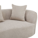 Elegant Curved Sectional Sofa With Full Foam Comfort by HouseOfZazla