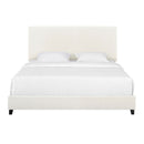 Walker Edison | Boucle Upholstered Platform Bed