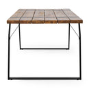 Zora Dining Table Industrial & Iron Table - Black by HouseOfZazla