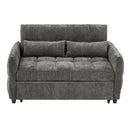 Loveseat Sofa Pull-Out Bed With Adjustable Backrest, 3 USB Ports And 2 Lumbar Pillows For Living Room by HouseOfZazla