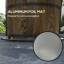 Smokeless Fire Pit with Fireproof Mat - 20.5' Barrel Style Portable Wood Burning Firepit