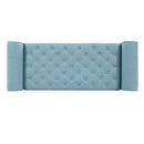 Light Blue Tufted Storage Bench by HouseOfZazla