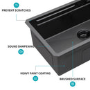Undermount Stainless Steel Kitchen Sink With Pull Down Faucet & Ledge Workstation