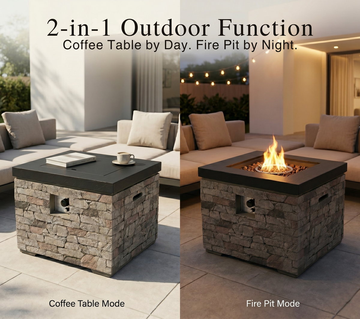 32-Inch Outdoor Fire Pit Table, photo 8 of 10