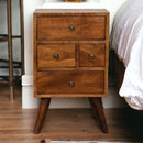 4 Drawer Multi Bedside Table - Chestnut by Unique Piece Furniture