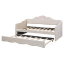 Walker Edison | Twin Upholstered Daybed with Trundle