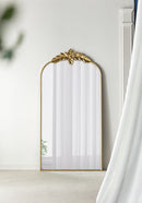 Arched Wall Mirror With Metal Frame, Wall Mirror For Living Room by HouseOfZazla