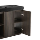 Galan 60" Smoked Oak Bathroom Vanity by HouseOfZazla