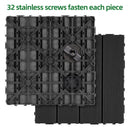 Tiles 9PCS Waterproof Outdoor and Indoor Flooring for Patio, Balcony, Porch, Backyard, Bedroom by HouseOfZazla