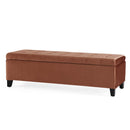 Wendover Elegant Tufted Storage Bench With Lift-Up Top And Birch Wood Legs by HouseOfZazla