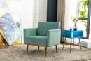 Accent Chair, leisure single sofa with Rose Golden feet
