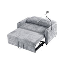 Modern Loveseat Pull Out Sofa Bed With Adjustable Backrest, Two Cup Holders, A Phone Holder, Three Charging Ports And Side Storage Pockets For Living Room by HouseOfZazla
