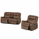 Modern Manual Motion Living Room Set & Hidden Cup Holders by HouseOfZazla