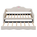 Walker Edison | Twin Upholstered Daybed with Trundle