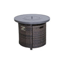 Outdoor Fire Pit Table With Lid - Espresso by HouseOfZazla