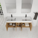 60" Floating Double Sink Bathroom Vanity with Extra-Large Storage by HouseOfZazla