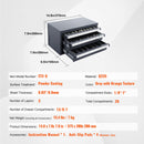 End Mill Dispenser Cabinet, Three-Drawer Organizer for End Mill Storage by HouseOfZazla