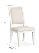 Willowbrook - Upholstered Side Chair (Set of 2) - Egg Shell White