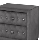 Sophia - 2 Drawer Nightstand - Gray by HouseOfZazla