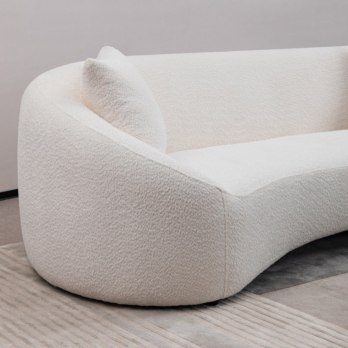 Minimalist Curved Sofa, 3 Seater, photo 6 of 10