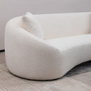 Minimalist Curved Sofa, 3 Seater