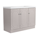 Contemporary Freestanding Bathroom Vanity With Resin Sink & Soft-Close Cabinet Doors by Unique Piece Furniture