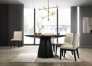 Jasper - Wide Contemporary Round Dining Table Set by HouseOfZazla