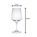 Leadingware Unbreakable Tritan Wine Glass Set, 18Oz, Bpa Free, 4 Piece - Clear by HouseOfZazla