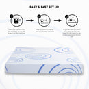 8 Inch Made in USA Bamboo Charcoal Infused Gel Memory Foam Mattress in a Box, CertiPUR-US Certified, Full Mattress with Fiberglass Free Cover, Medium