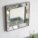 Distressed Accent Mirror, Traditional Style Framed Wall Mirror For Living Room by Unique Piece Furniture