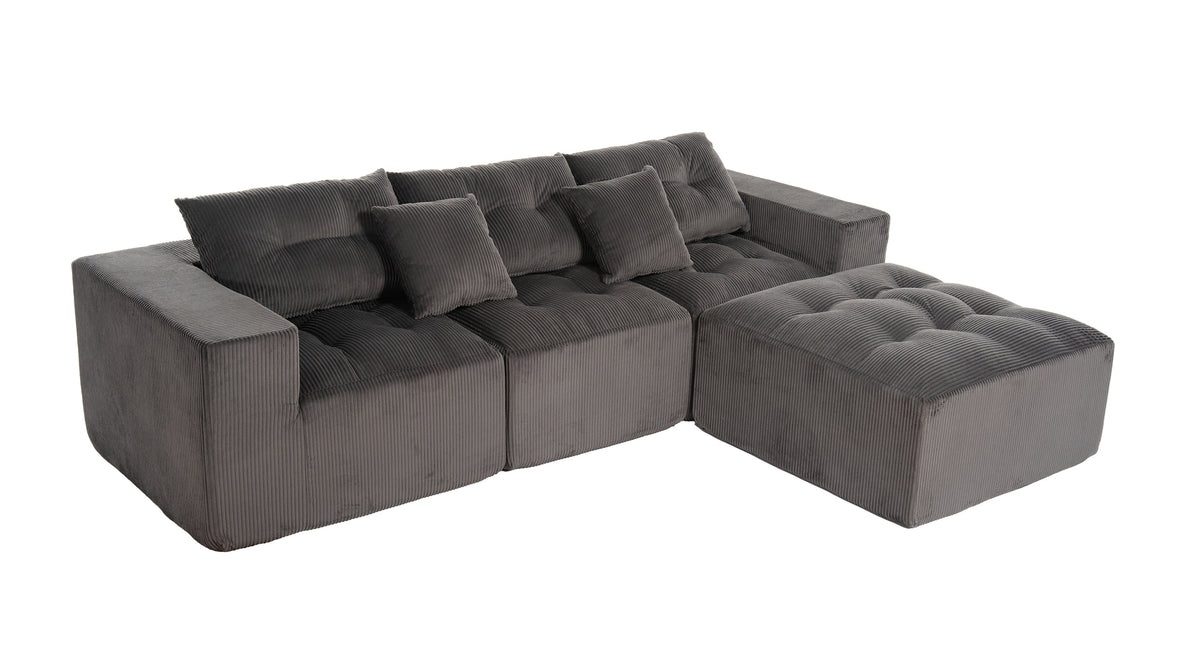 101" L-Shaped Modular Compression Sofa, photo 8 of 10