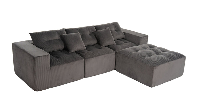 101" L-Shaped Modular Compression Sofa, photo 8 of 10
