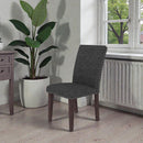 Upholstered Dining Chair With High Back Design (Set of 2) by HouseOfZazla