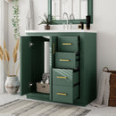 Bathroom Vanity With Sink, Storage Cabinet, Freestanding Set With 3 Drawers & Soft Closing Doors by Unique Piece Furniture