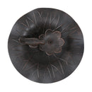 Lancaster Outdoor Aluminum and Iron Top Bird Bath with Iron Base, Bronze by HouseOfZazla