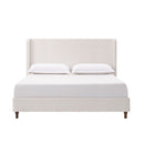 Harper - Tall Headboard Upholstered Bed / High Headboard / Elegant Simplicity / No Box Spring Needed