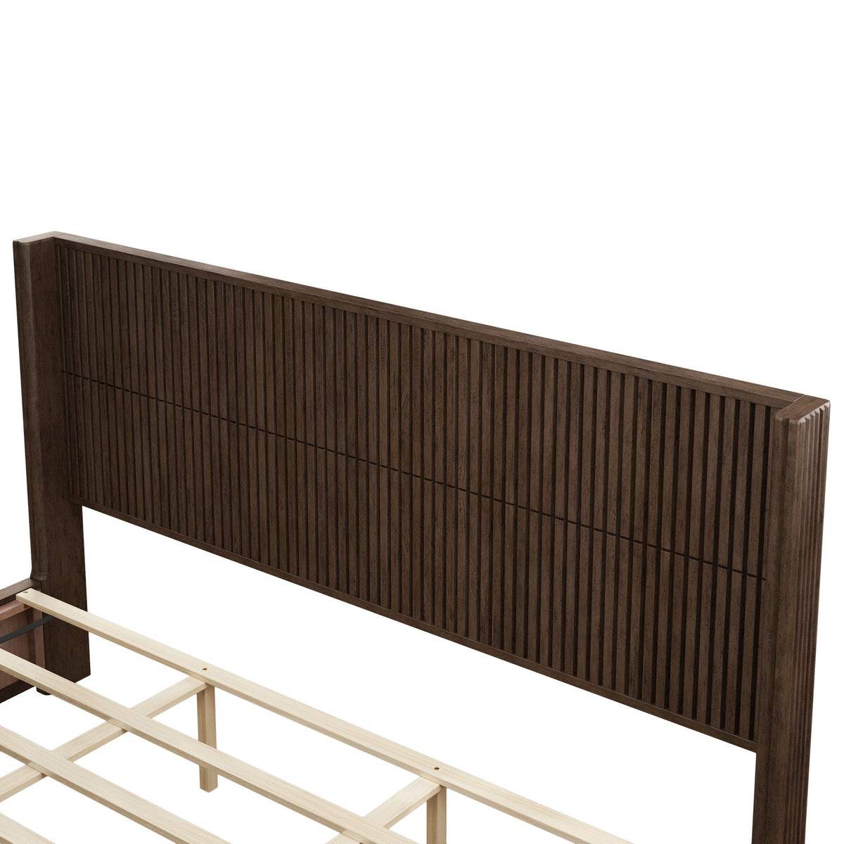 Platform Bed Frame With Headboard, Floor Standing Design, photo 32 of 40